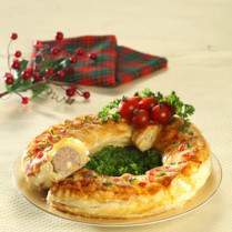 Cara membuat Meat Kerstkrans - Resep Masakan Rumahan