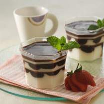 Cara membuat Puding Almond Jeli Cokelat - Resep Masakan Rumahan