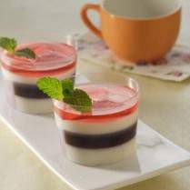 Cara membuat Puding Triple Colour - Resep Masakan Rumahan