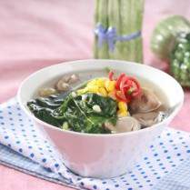 Cara membuat Sayur Bayam Jamur - Resep Masakan Rumahan