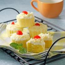 Cara membuat Cup Cake Kukus Keju - Resep Masakan Rumahan