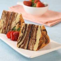 Cara membuat Cotton Marmer Cake - Resep Masakan Rumahan