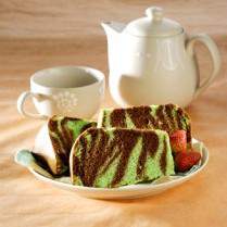 Cara membuat Chiffon Pandan Cokelat - Resep Masakan Rumahan