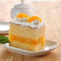 Cara membuat Mandarin Orange Layered Cotton Cake - Resep Masakan Rumahan