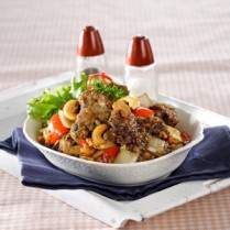 Cara membuat Daging Goreng Lada Hitam - Resep Masakan Rumahan
