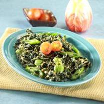 Cara membuat Daun Singkong Tumis Rebon - Resep Masakan Rumahan