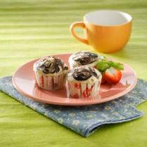 Cara membuat Cup Cake Marble Pisang Kukus - Resep Masakan Rumahan