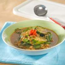 Cara membuat Sayur Oyong Rebon - Resep Masakan Rumahan
