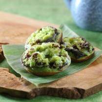 Cara membuat Cara Bikang Pandan Cokelat - Resep Masakan Rumahan