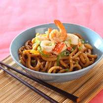 Cara membuat Spicy Seafood Udon - Resep Masakan Rumahan