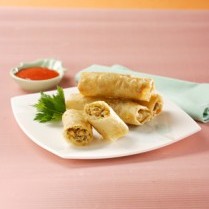 Cara membuat Lumpia Goreng Rebung Ebi - Resep Masakan Rumahan