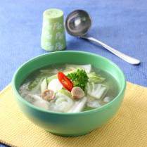 Cara membuat Sop Sawi Putih - Resep Masakan Rumahan