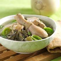 Cara membuat Sup Ayam Sawi Asin - Resep Masakan Rumahan