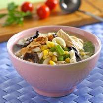 Cara membuat Sup Makaroni Kembang Tahu - Resep Masakan Rumahan