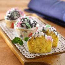 Cara membuat Cup Cake Kenari - Resep Masakan Rumahan