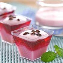 Cara membuat Puding Anggur Saus Yoghurt - Resep Masakan Rumahan
