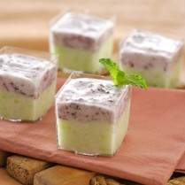 Cara membuat Puding Lapis Tape Ketan - Resep Masakan Rumahan