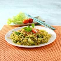 Cara membuat Mi Hijau Bayam - Resep Masakan Rumahan