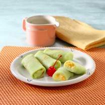 Cara membuat Dadar Gulung Vla Jagung - Resep Masakan Rumahan