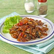 Cara membuat Kikil Tumis Cabai Campur - Resep Masakan Rumahan