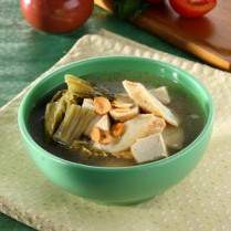 Cara membuat Sup Sawi Asin Otak-Otak - Resep Masakan Rumahan
