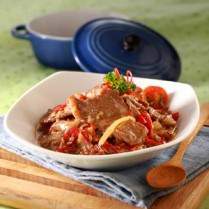 Cara membuat Daging Mentega Bumbu Iris - Resep Masakan Rumahan