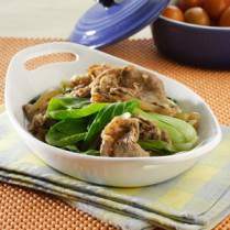Cara membuat Baby Pokcoy Tumis Sukiyaki - Resep Masakan Rumahan