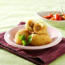 Cara membuat Kroket Singkong Jamur Saus Tomat - Resep Masakan Rumahan