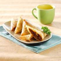 Cara membuat Lumpia Segitiga Ayam Kecap - Resep Masakan Rumahan