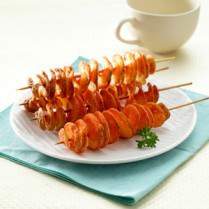 Cara membuat Sate Ulir Kentang Goreng - Resep Masakan Rumahan