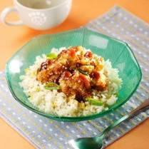 Cara membuat Nasi Ayam Tepung Saus Tiram - Resep Masakan Rumahan