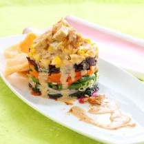 Cara membuat Gado-Gado Pelangi - Resep Masakan Rumahan