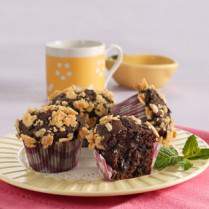 Cara membuat Muffin Cokelat Tabur Emping - Resep Masakan Rumahan